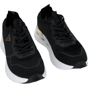 GUESS Soulite Knit Lace-Up Black Sneakers Women's Athletic Shoes 7.5M
